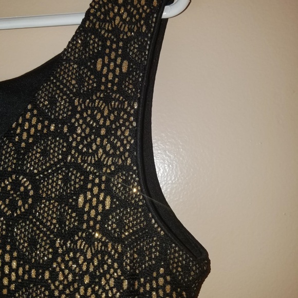 Emily West Black and Gold Dress - Picture 6 of 8